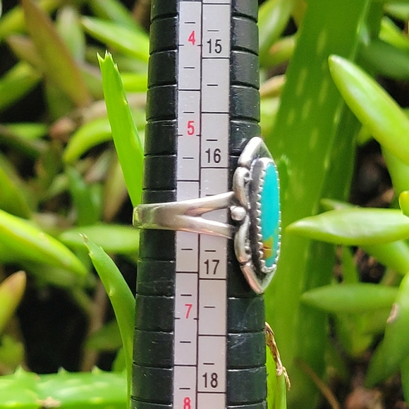 Vintage Bell Trading Post 925 Sterling Silver Turquoise Ring, size 6 - Picture 12 of 12